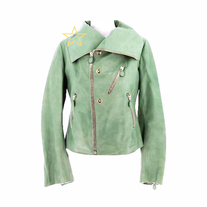 Upstyled Distressed Leather Biker Jacket - Marni