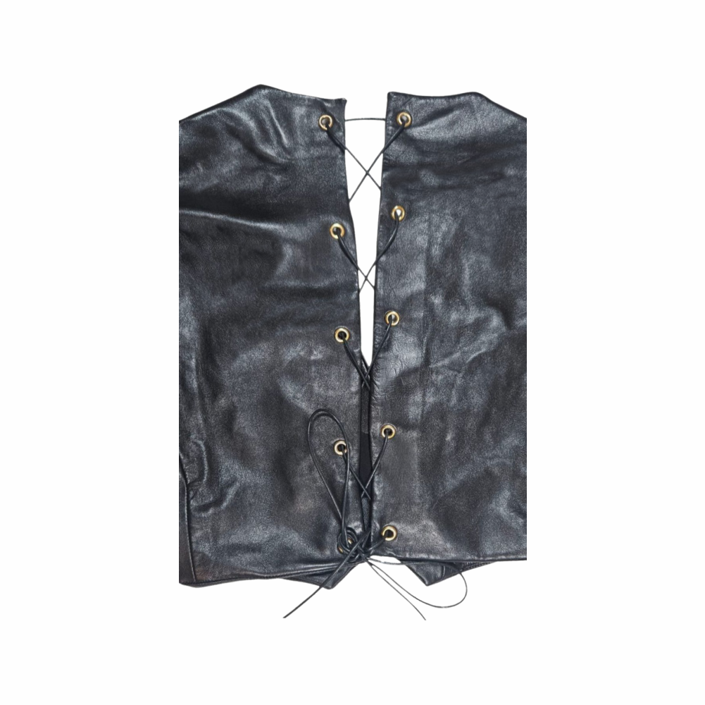 Upstyled via Transformation Leather & Silk Chiffon Top - Saint Laurent