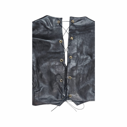 Upstyled via Transformation Leather & Silk Chiffon Top - Saint Laurent