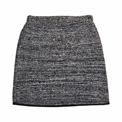 Upstyled Tweed Mini Skirt with Hand‑Beaded Embellishments