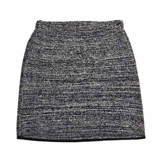 Upstyled Tweed Mini Skirt with Hand‑Beaded Embellishments