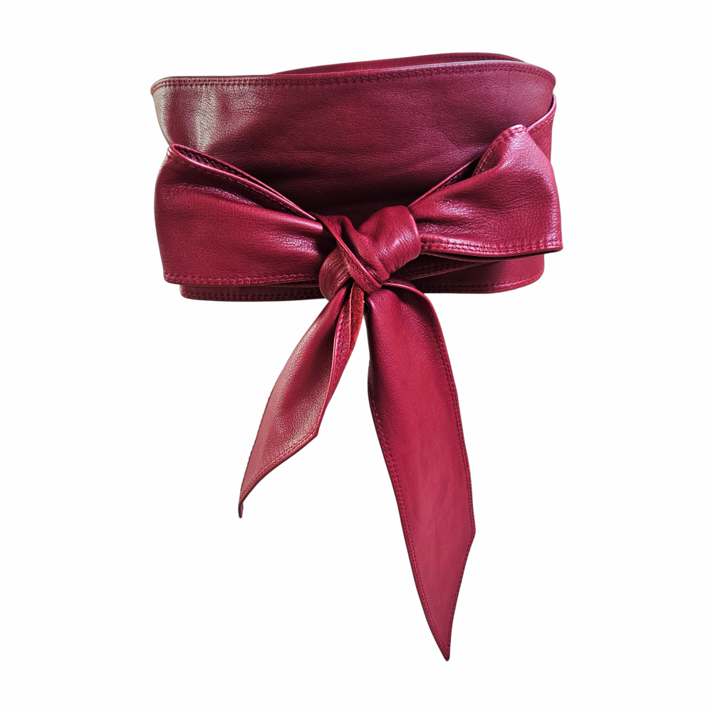 Leather Obi- like Wrap Belt - Uterqüe