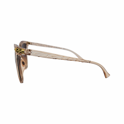 Vintage Translucent Cat-Eye Sunglasses with Gradient Lenses - Re:Velvet