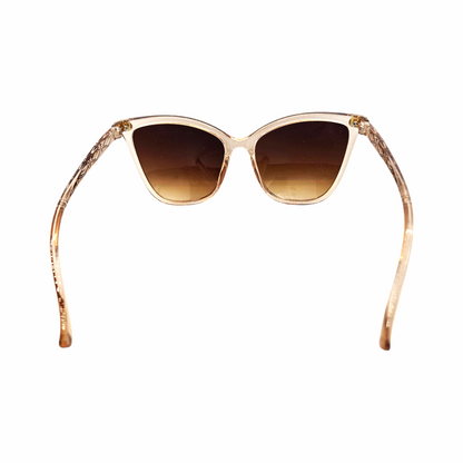 Vintage Translucent Cat-Eye Sunglasses with Gradient Lenses - Re:Velvet