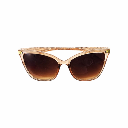 Vintage Translucent Cat-Eye Sunglasses with Gradient Lenses - Re:Velvet
