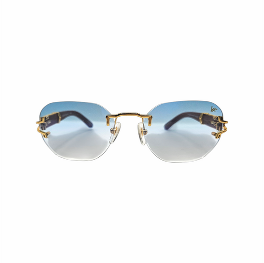 Company V-Decor XL Woods Rimless Sunglasses - Vintage Frames - Re:Velvet