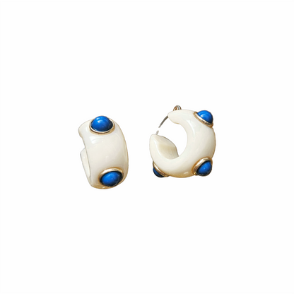 Vintage  Chunky Hoop Earrings - Re:Velvet