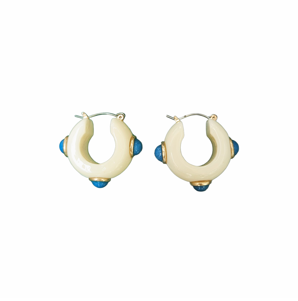 Vintage  Chunky Hoop Earrings - Re:Velvet