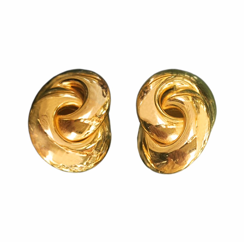 Vintage Swirl Clip-On Earrings