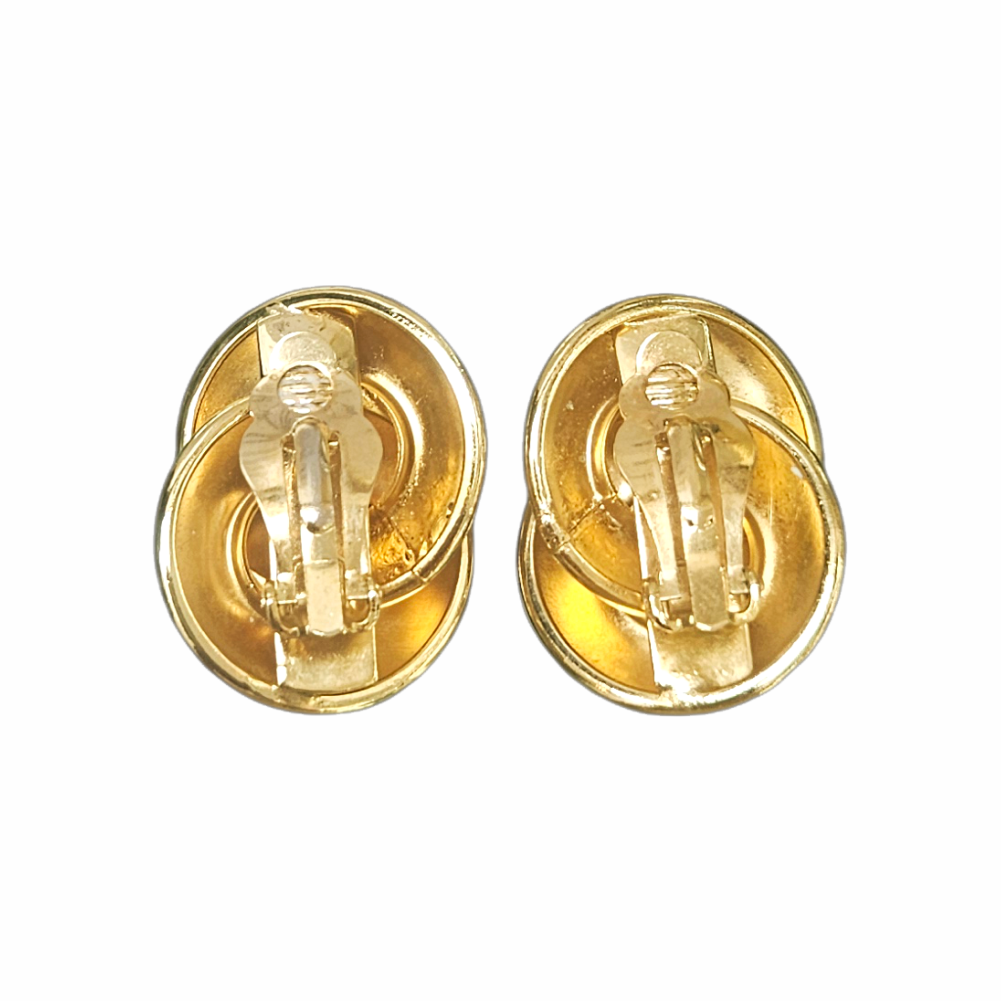 Vintage Swirl Clip-On Earrings