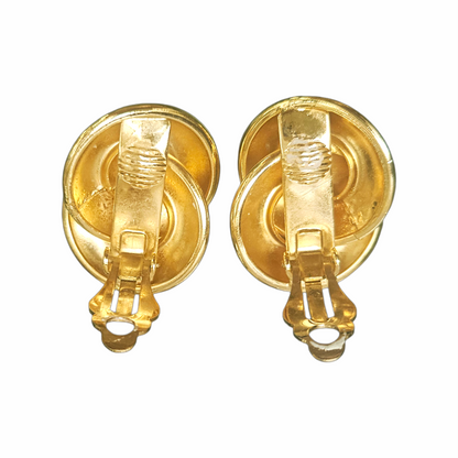 Vintage Swirl Clip-On Earrings