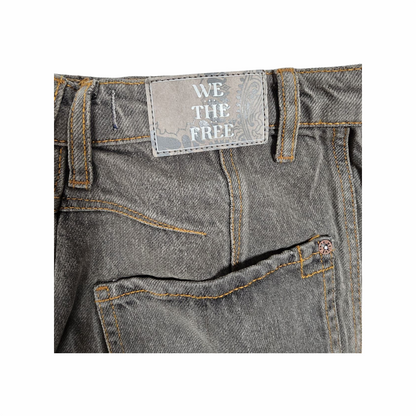 Mid Rise Barrel Balloon Jeans in Stone Washed Denim - We The Free