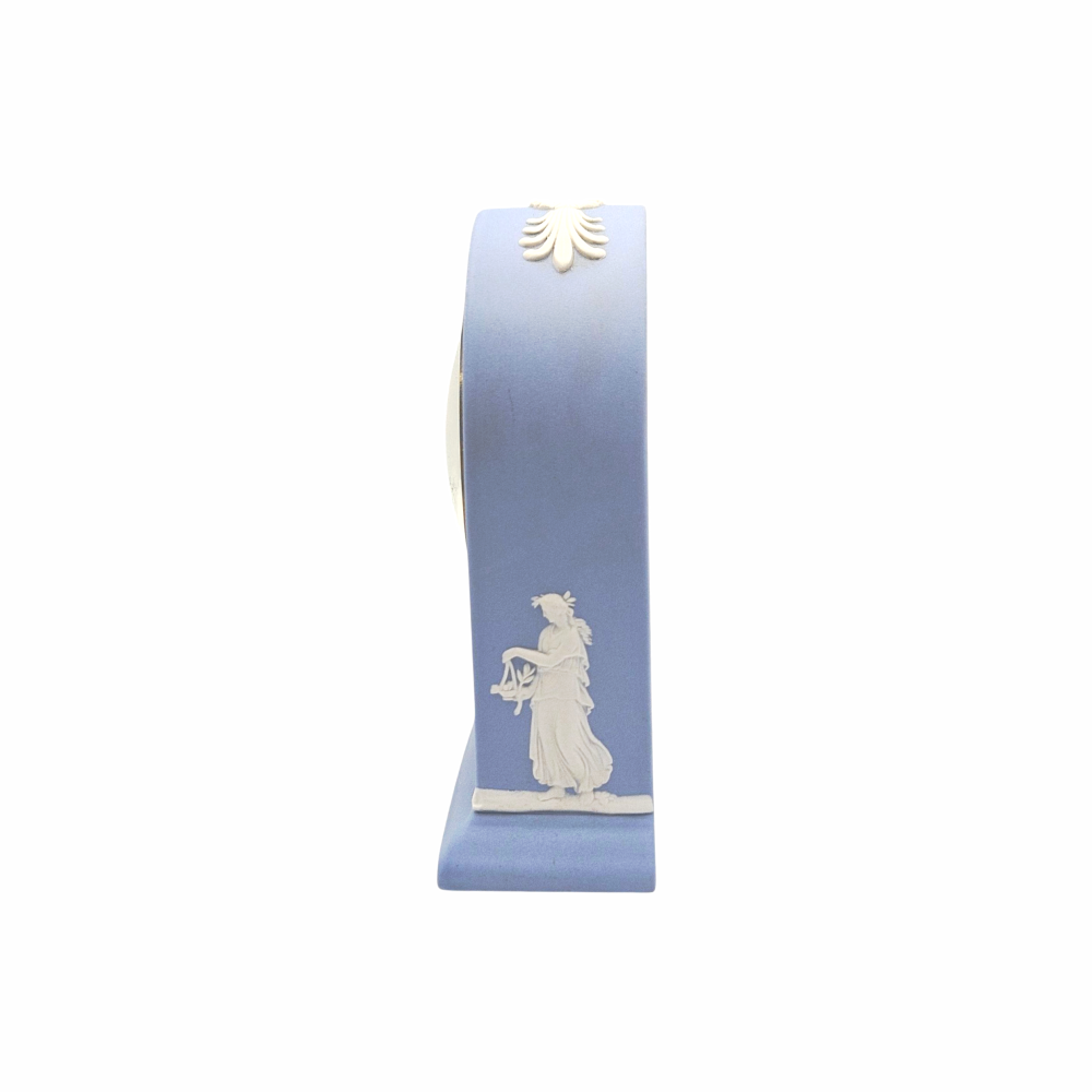 Blue Jasperware Mantel Quartz Clock- Wedgwood