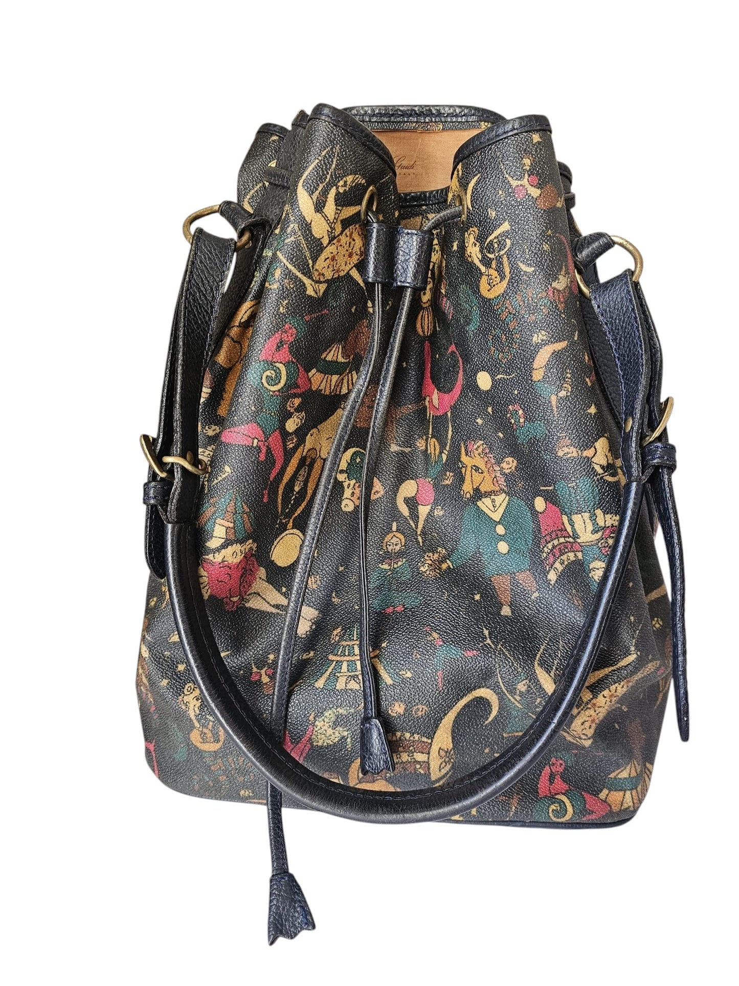 Magic Circus Leather Bucket Bag - Piero Guidi