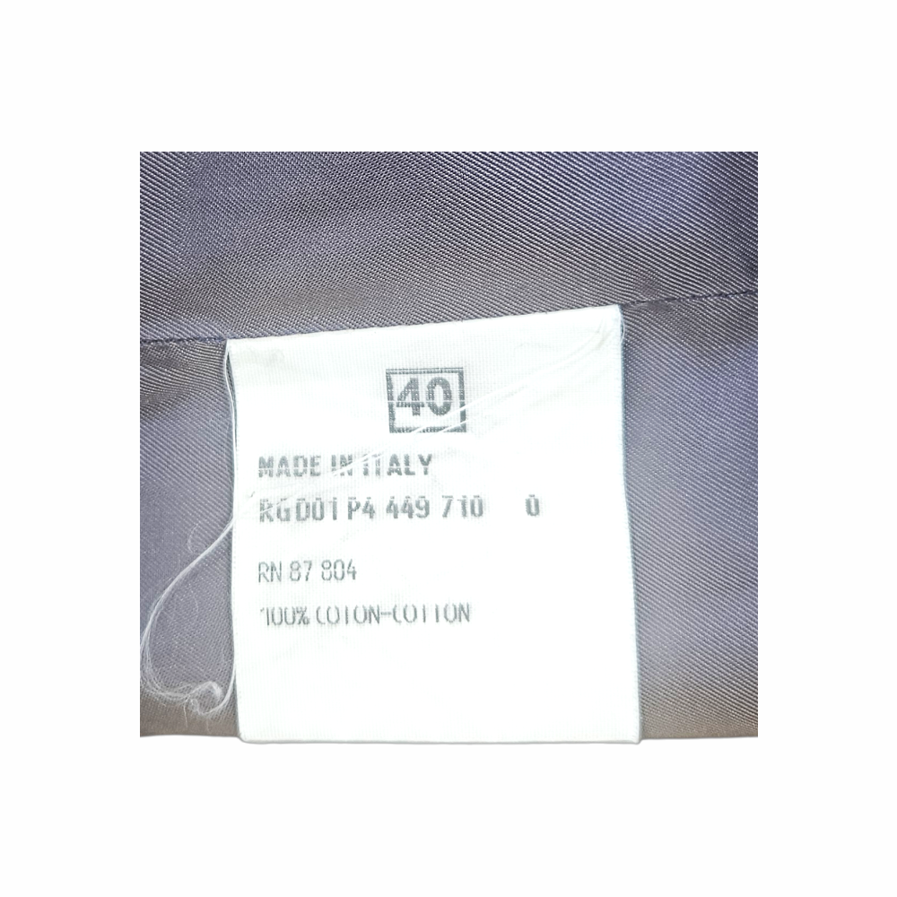Yves Saint Laurent vintage skirt composition label showing 100% cotton and size 40