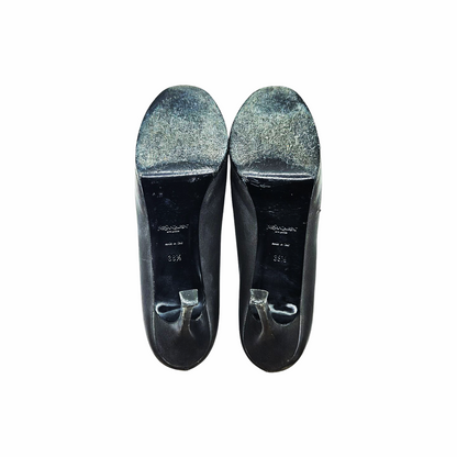 Tribtoo 105 Dual-Leather Platform Pumps with Patent Cap Toe - Yves Saint Laurent