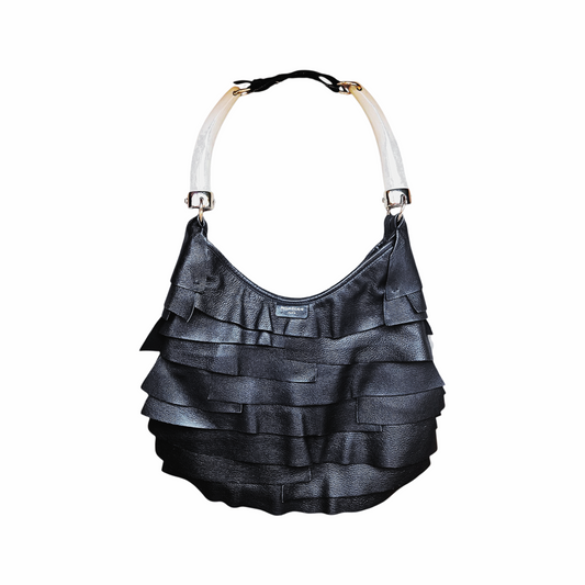 Vintage Leather Shoulder Bag - Yves Saint Laurent