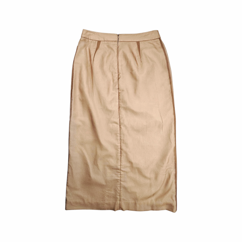 Lily Cotton-Linen and Chiffon Button-Front Midi Skirt – Rejina Pyo