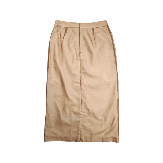 Lily Cotton-Linen and Chiffon Button-Front Midi Skirt – Rejina Pyo