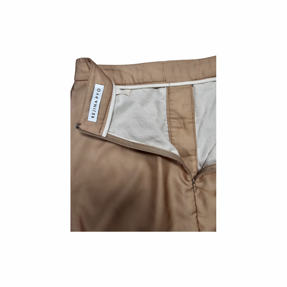 Lily Cotton-Linen and Chiffon Button-Front Midi Skirt – Rejina Pyo