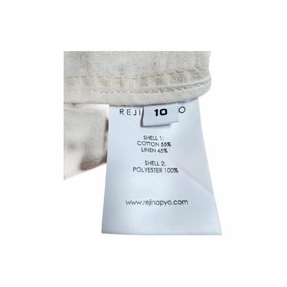 Lily Cotton-Linen and Chiffon Button-Front Midi Skirt – Rejina Pyo